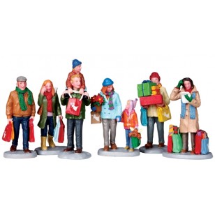 Holiday Shoppers, Set of 6